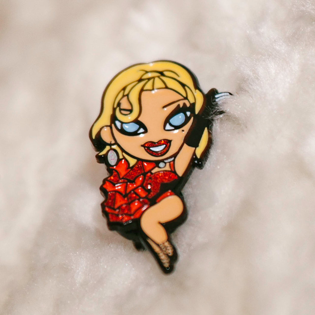 Glitter Enamel Pin